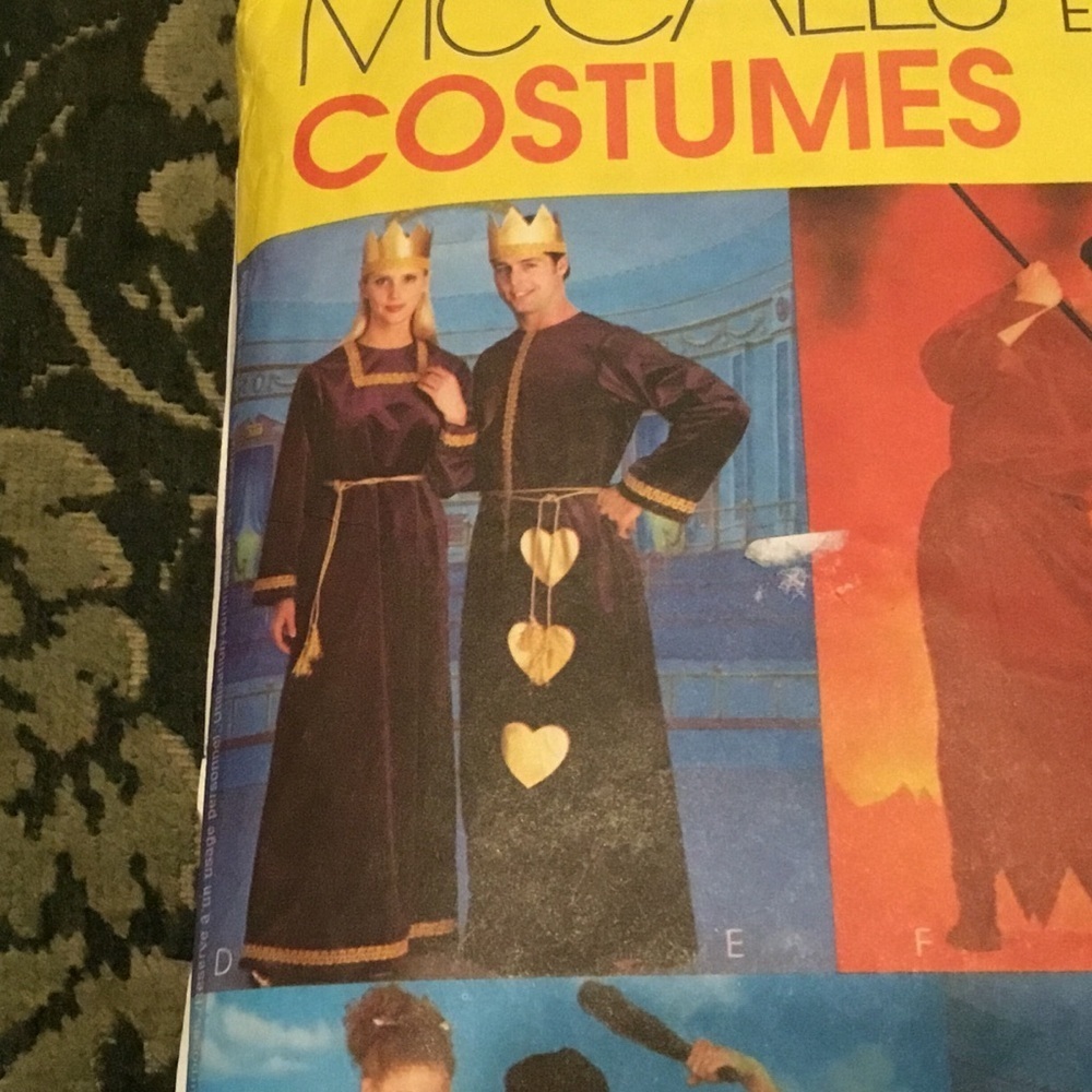 McCalls 2895 all sizes Halloween costume- cave people/ Roman’s.- devil- king